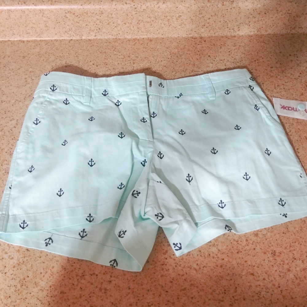 Teal fashion shorts